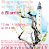 Stage aquarelle au bord de l'Océan, à Biarritz