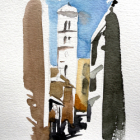 Entre nature et village : le paysage à l’aquarelle
