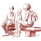 Les personnages dans mon carnet de voyage