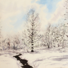 Aquarelle : peindre la neige