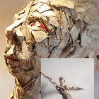 Sculpture en structure carton