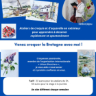 Journée croquis aquarellé à rochefort-en-terre