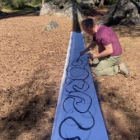 Gestes et souffles d'encre en foret de fontainebleau