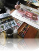Cours aquarelle. Atelier Mary Saint quentin la poterie (Gard).