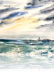 Cours d'aquarelle créative. L'atelier d'ART du port Izeron (Isère).