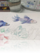 Atelier aquarelle. le 17 Juillet 2025 Stages multi-artistiques au trois8 Rezé (Loire-Atlantique).