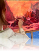 Peinture adultes / séances hebdomadaire. MB Atelier Murielle Bozzia - dessin, peinture, modèle vivant, art thérapie Genay (Rhône).